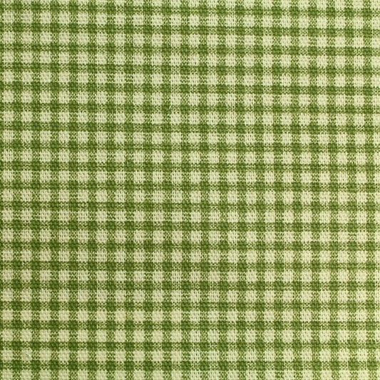 Green tiny buffalo check slipcover fabric