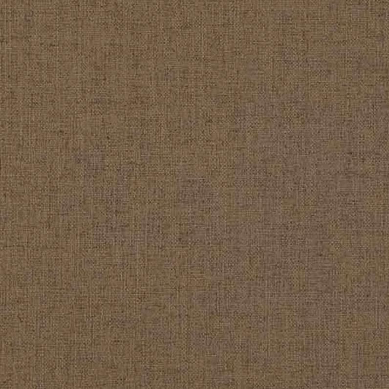 Brown blended linen upholstery fabric sample.