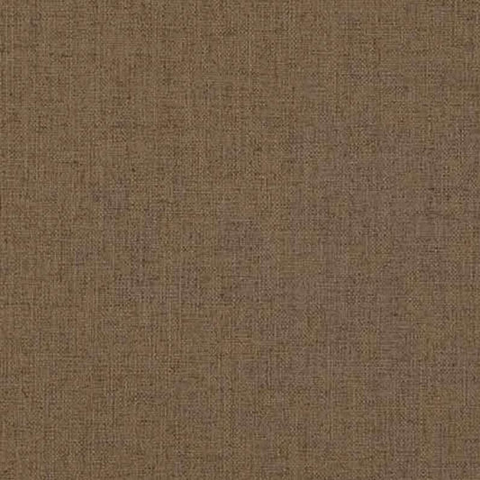 Brown blended linen upholstery fabric sample.