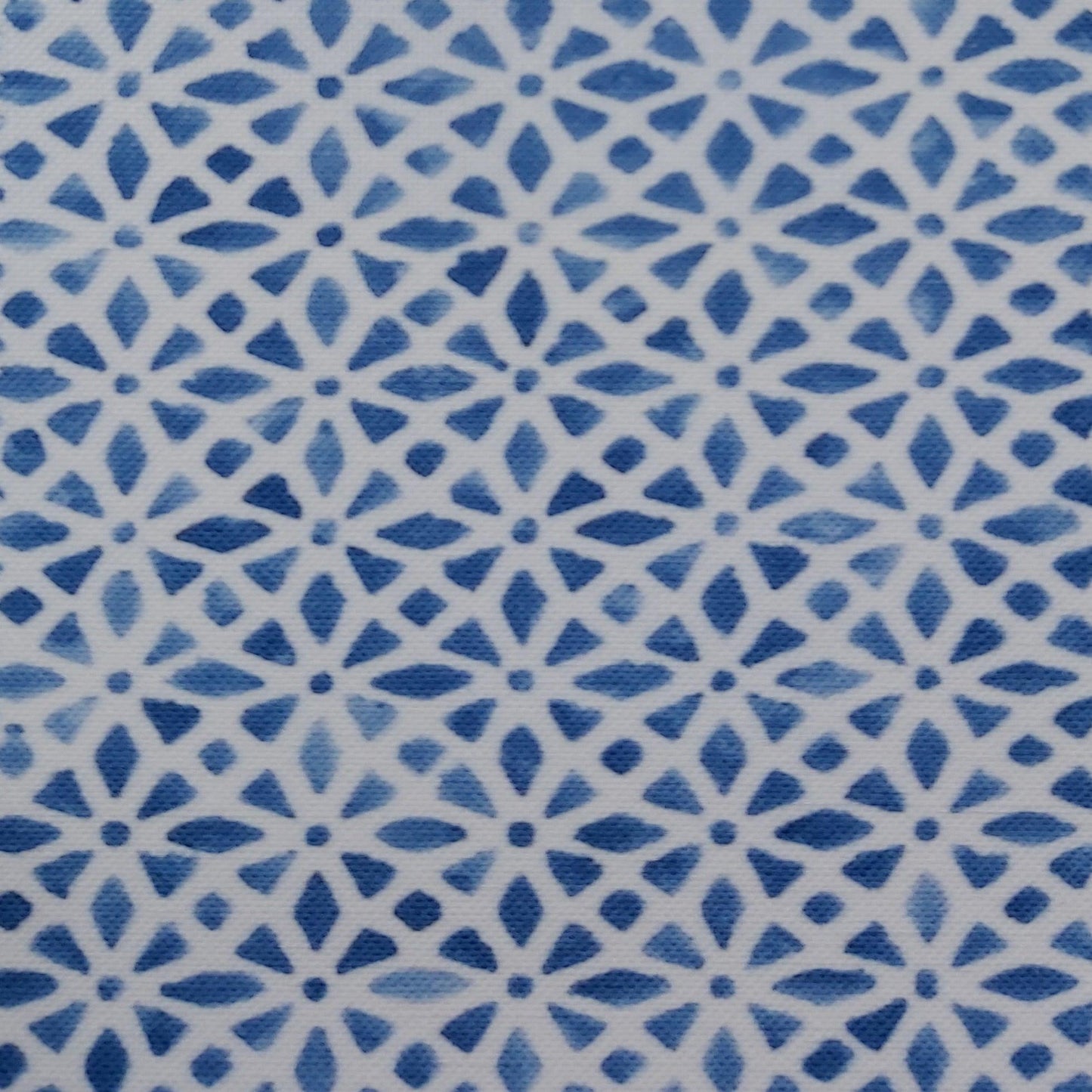 Boho Block Print Indigo Upholstery Curtain fabric