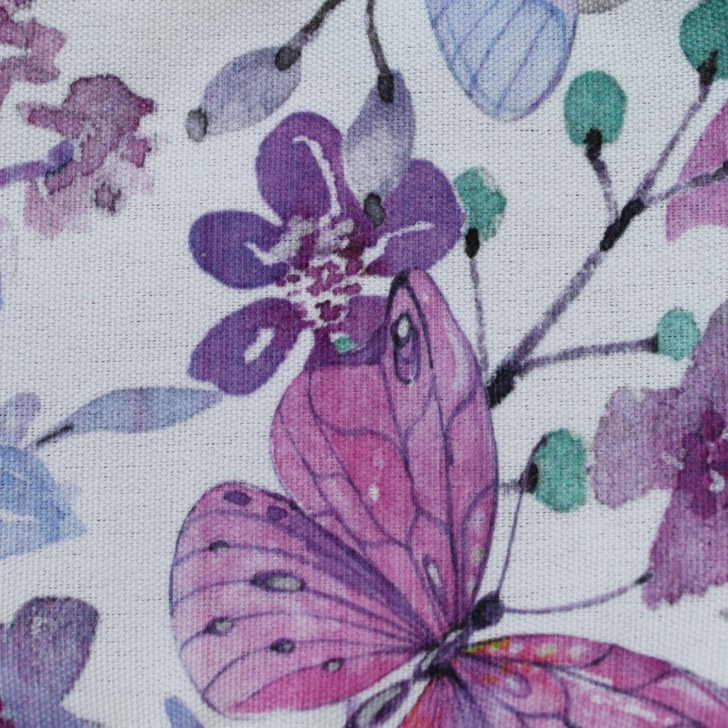 Outdoor Fabric Butterfly Mauve UV treated