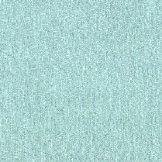 Linen Blend Drapery Fabric VanDusen Pastel Bright Blue