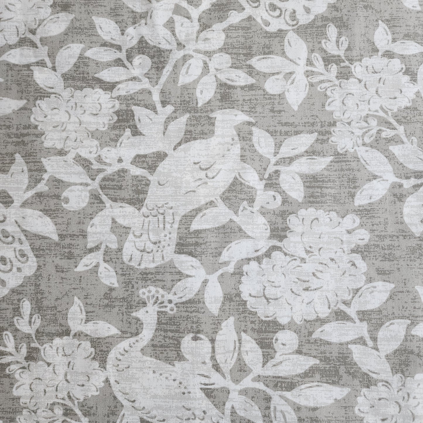 Birds on Fabric Cotton Print - Australaisia Warm Grey