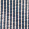 Ticking Fabric in Cotton Canvas Duck Honey Cobalt Blue