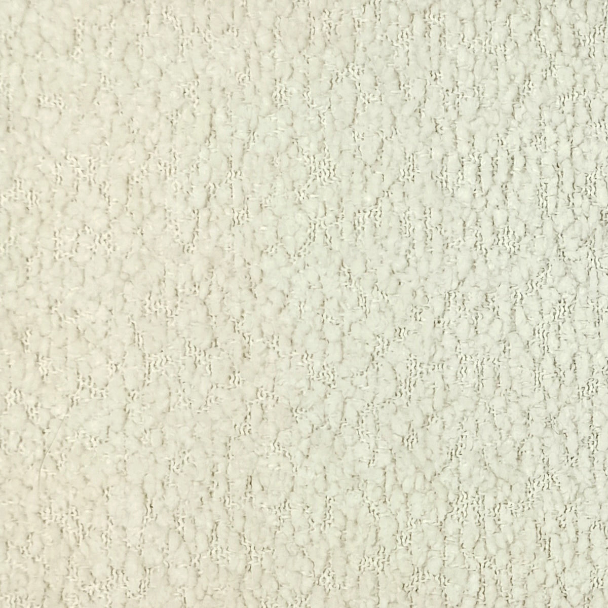 Sample of boucle fabric in off white