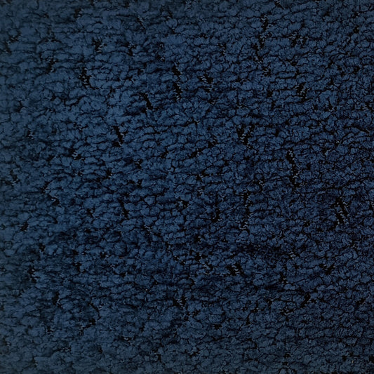 Boucle navy upholstery fabric sample