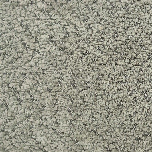 Pale grey boucle upholstery