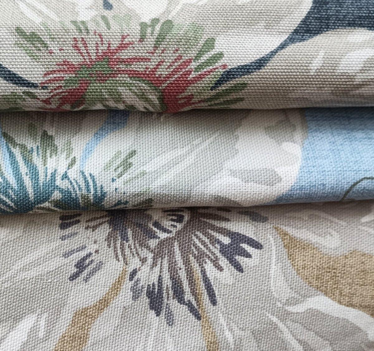  Canvas Printed  Floral Upholstery Fabric 