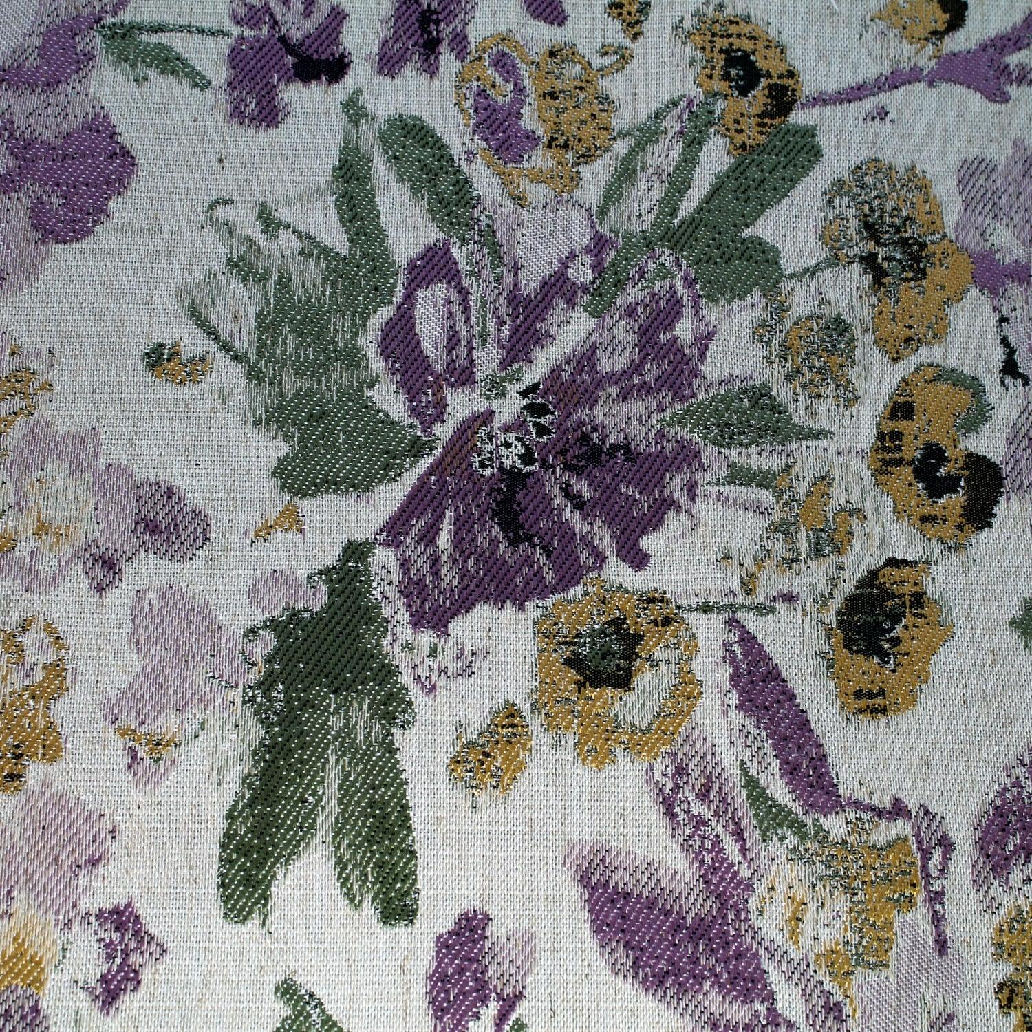 Tapestry floral upholstery furniture fabric.