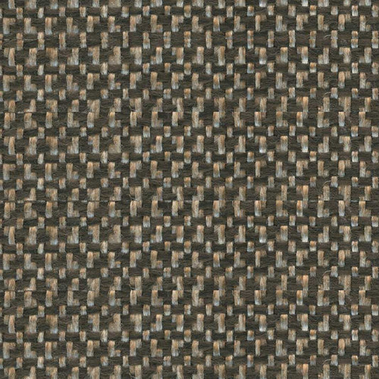 Brown tweed check upholstery fabric.