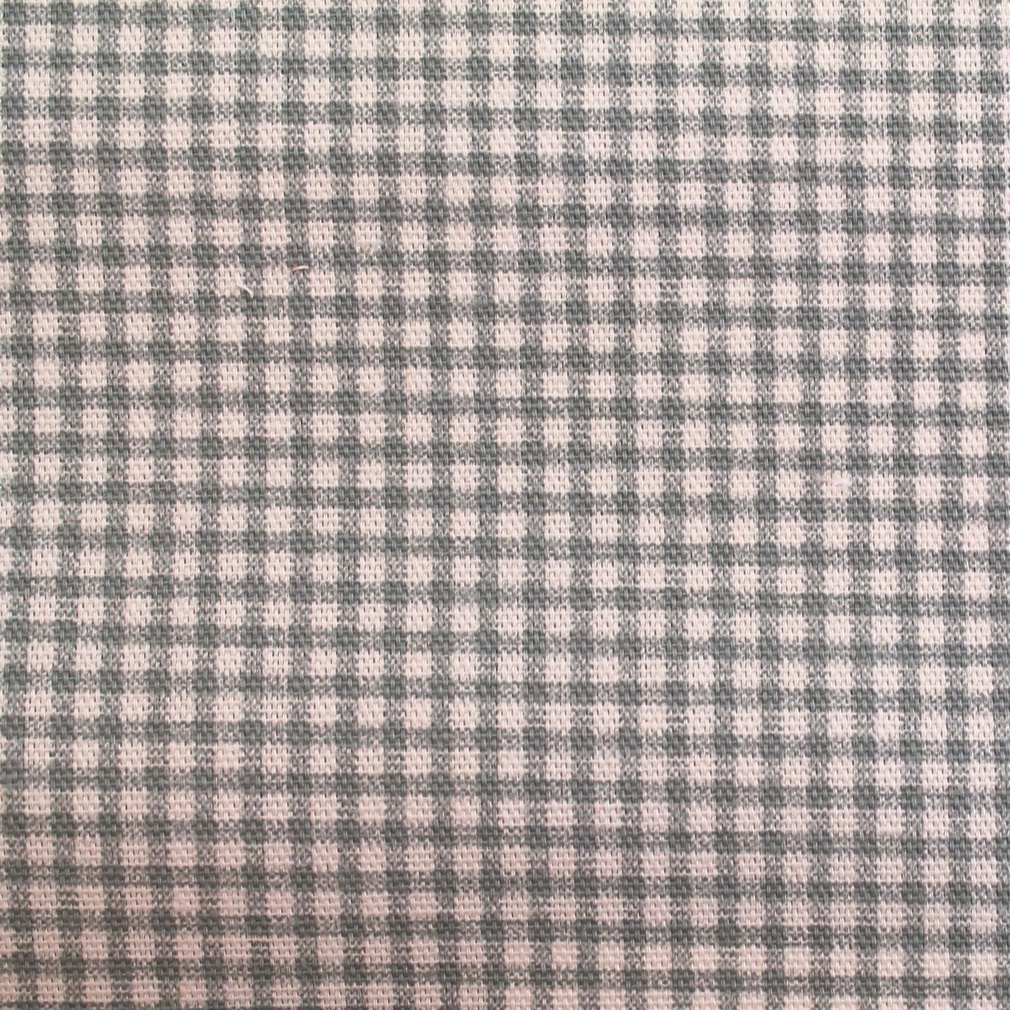 Gingham Tiny Check Cotton Canvas Duck Sweetie Cool Blue Grey
