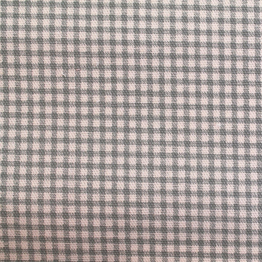 Gingham Tiny Check Cotton Canvas Duck Sweetie Cool Blue Grey