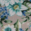Floral Upholstery Drapery fabric Aqua Large Print 