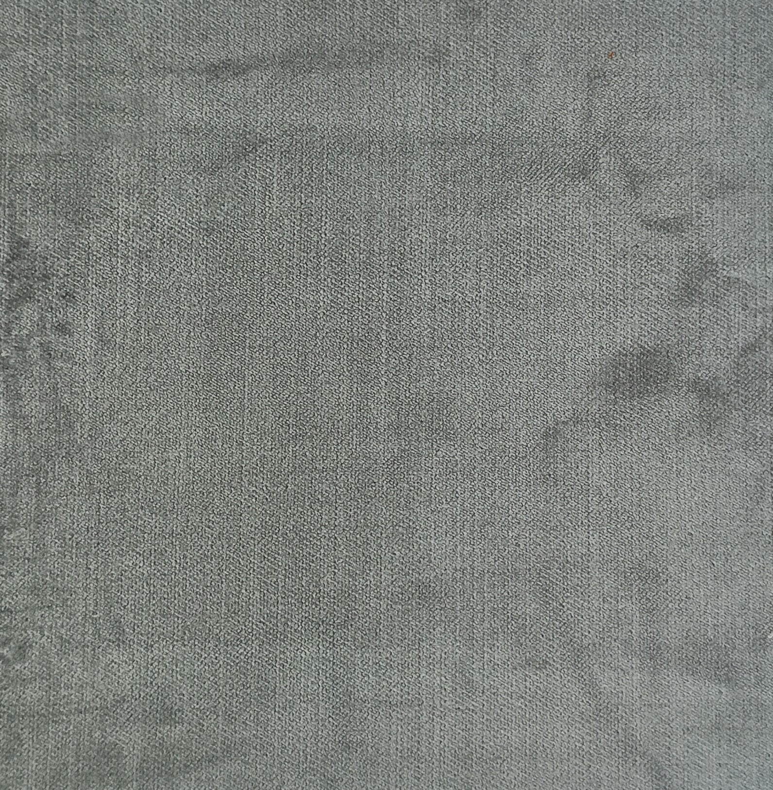 Silver grey velvet upholstery fabric.