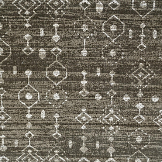 Boho Tribal Ikat folk print in sable