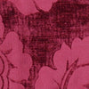 Velvet Floral Upholstery Fleur Wine Monochromatic