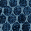 Velvet Upholstery Mod Dot French Blue