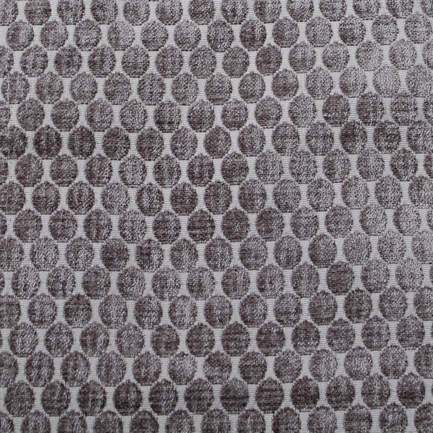 Velvet Upholstery Mod Dot Warm Grey