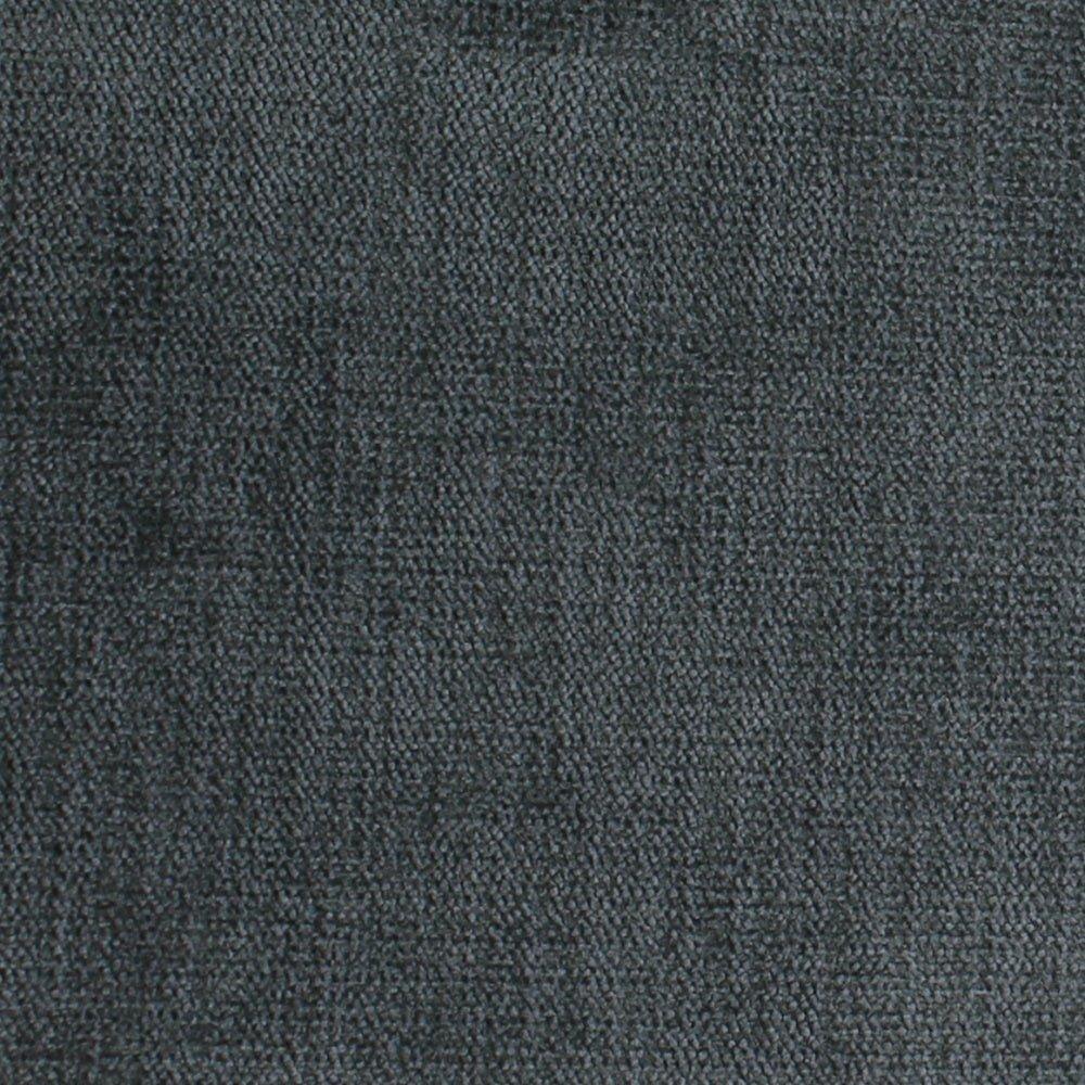 Dark grey chenille performance upholstery fabric.