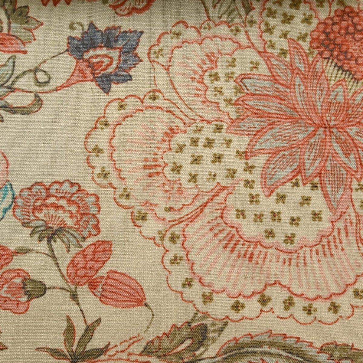 Floral Chintz upholstery fabric Heritage in rose and beige