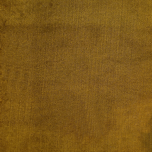 Velvet upholstery fabric in mustard