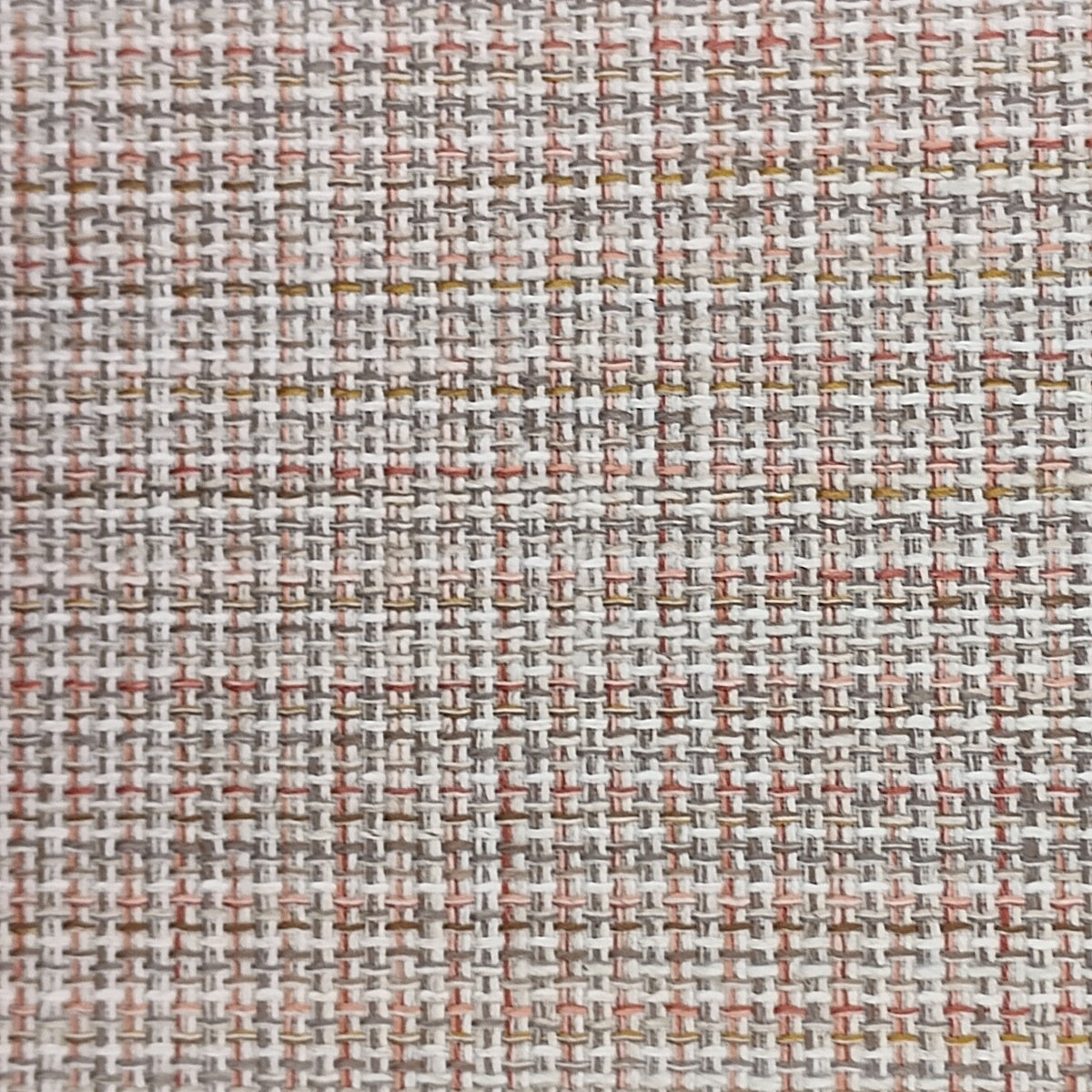 Plaid upholstery fabric Hotchkiss in peach.