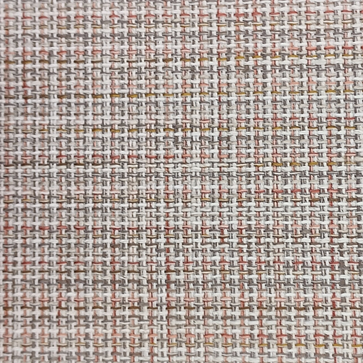plaid upholstery fabric in peach