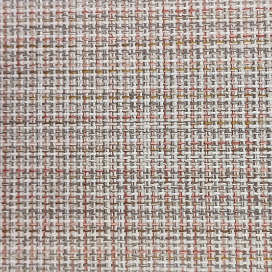 plaid upholstery fabric in peach