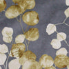 Floral leaf print brushed micro fibre fabric for couches chairs and cushions