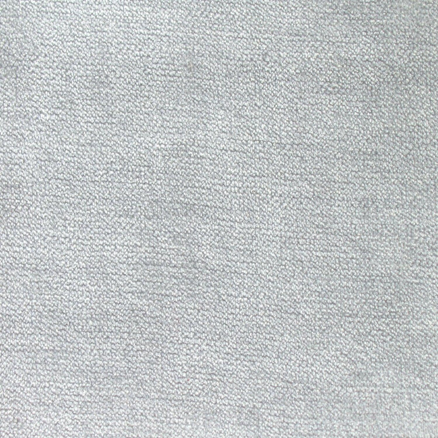 Chenille fabric sample in silver