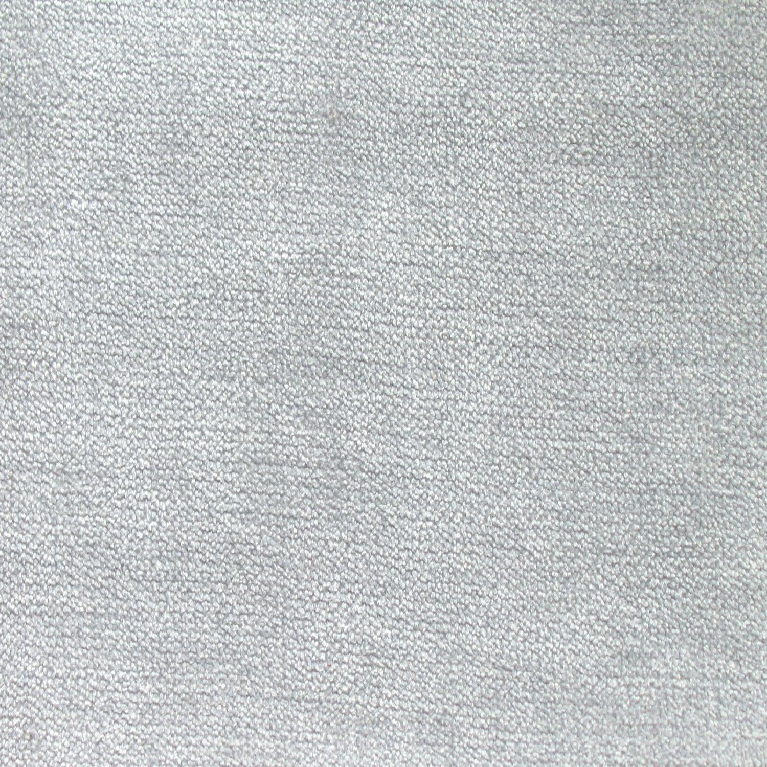 Chenille fabric sample in silver