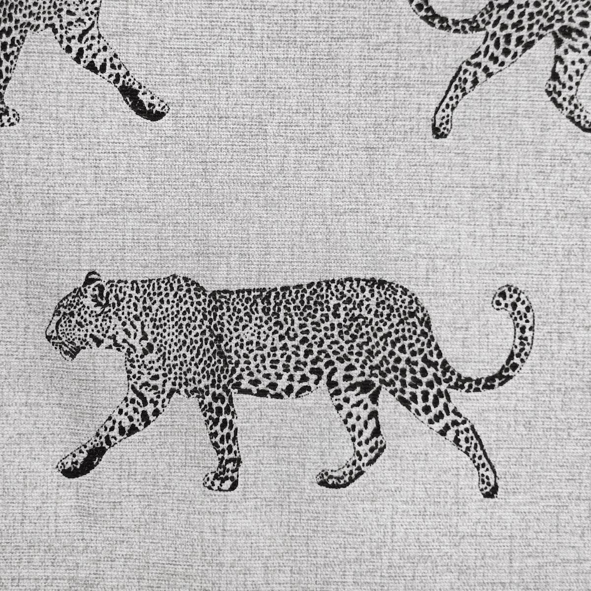 Cougar leopard fabric close up.