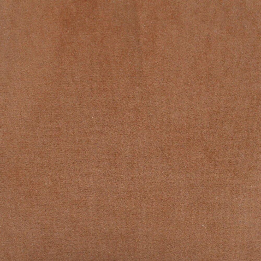 Performance Upholstery Velvet Fabric Muse Nutmeg Brown.