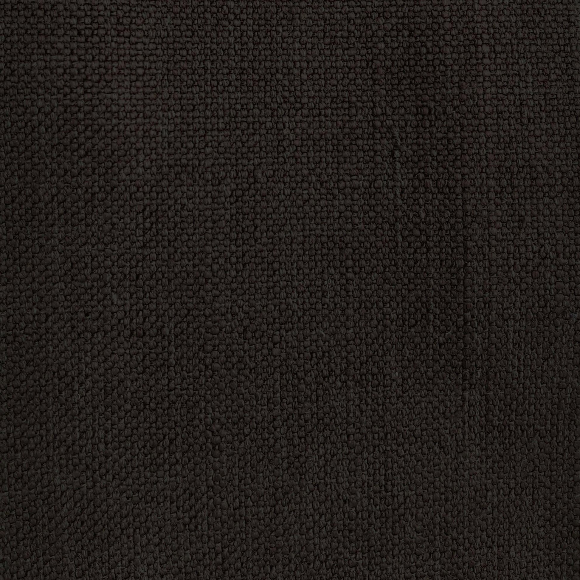 Linen Farmhouse Style Fabric Nantucket Darkest Brown.