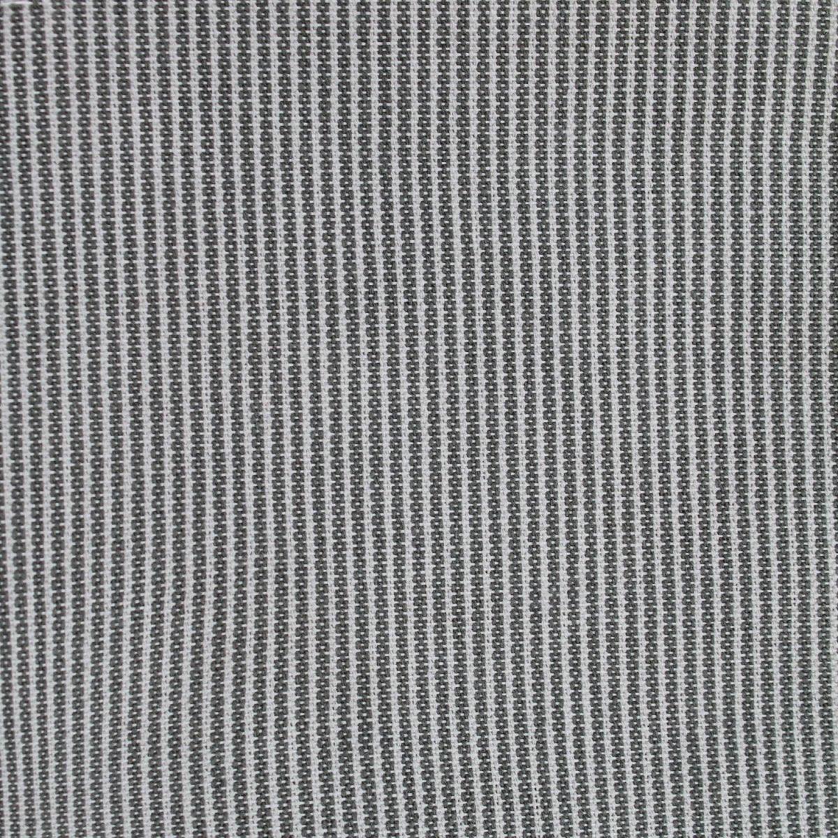 Ticking Stripe Indoor Outdoor Fabric Treated Naomi in Grey.