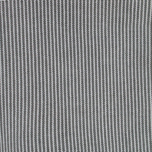 Ticking Stripe Indoor Outdoor Fabric Treated Naomi in Grey.