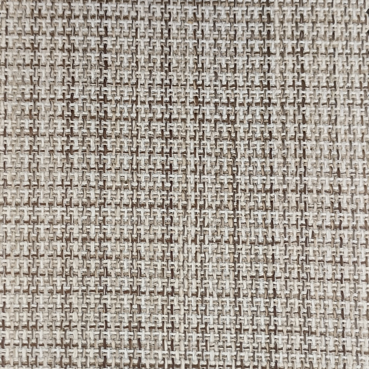 Plaid Upholstery fabric in beige and grey