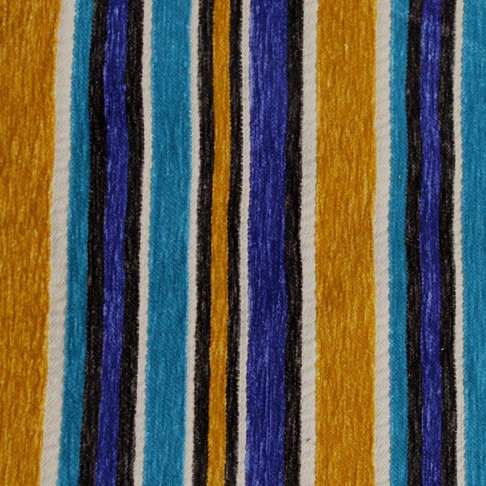  Flocked Velvet Stripe Upholstery Fabric.