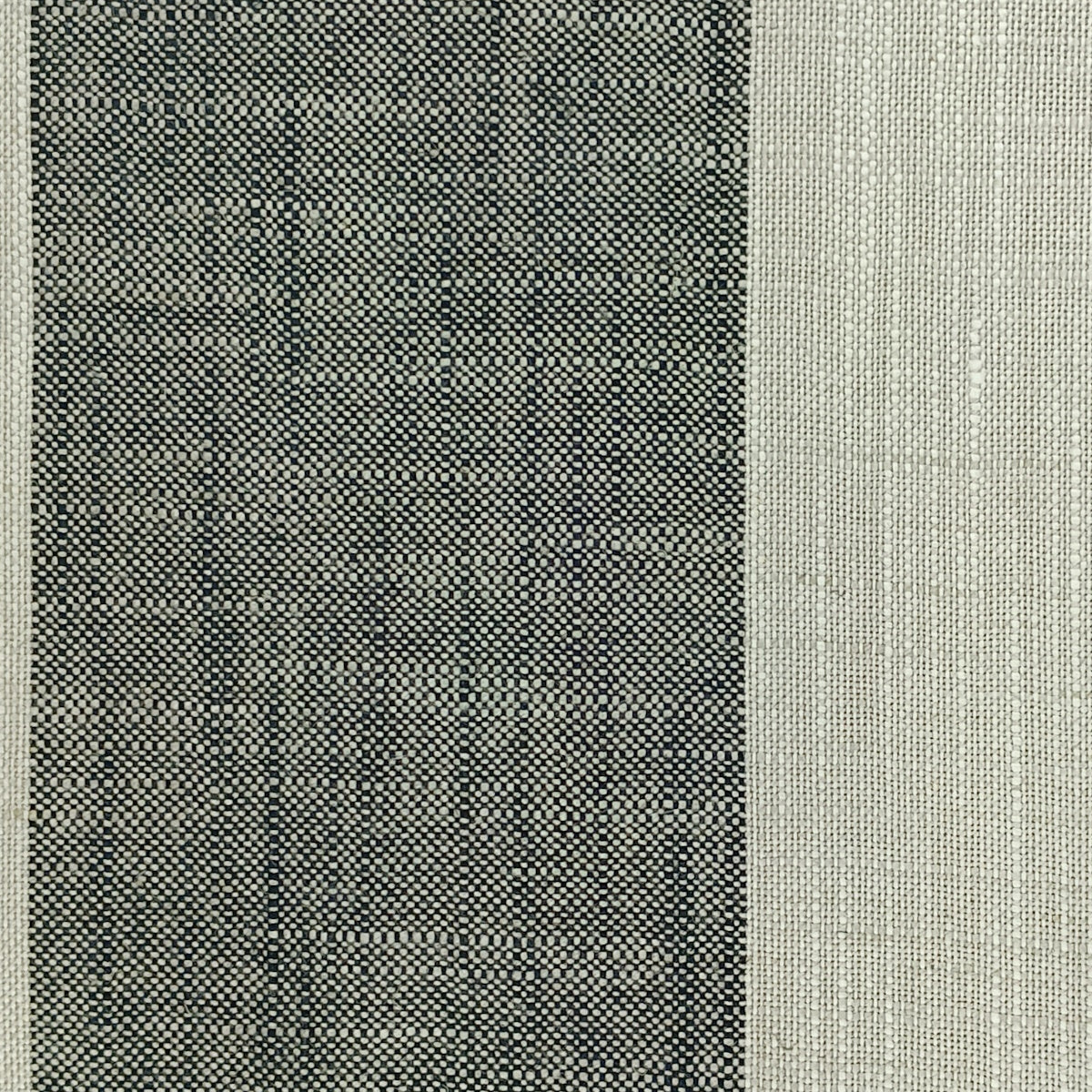 Farmhouse Design Stripe Curtain Fabric Pleasantdale Black