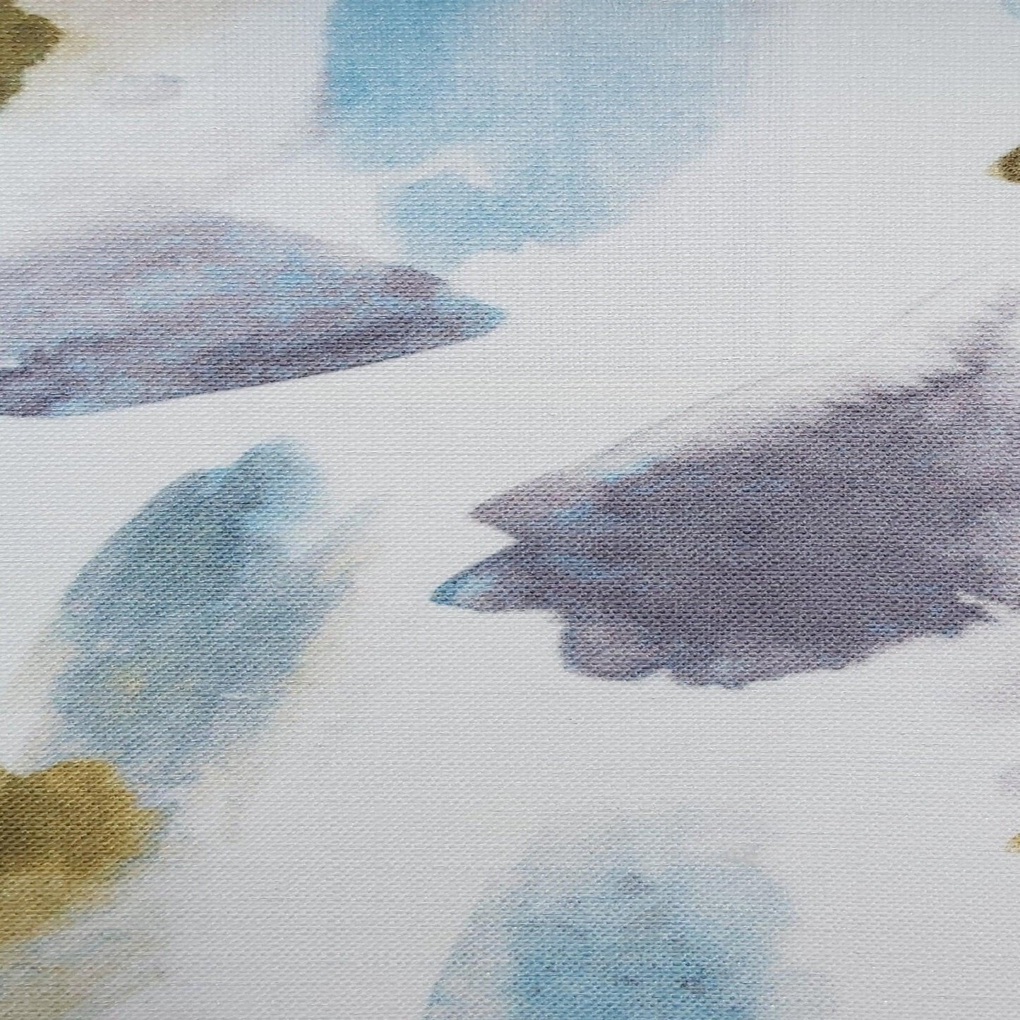 Brush Stroke Print Drapery Upholstery Fabric Precis Aqua 