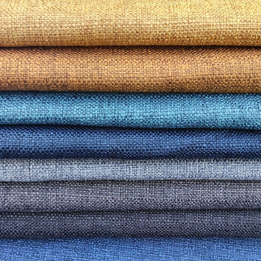 Linen Look Upholstery Fabric Pride Almost Navy