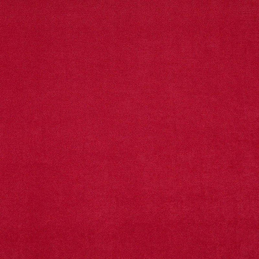 Buy cloth material online - Red chenille fabric sample.