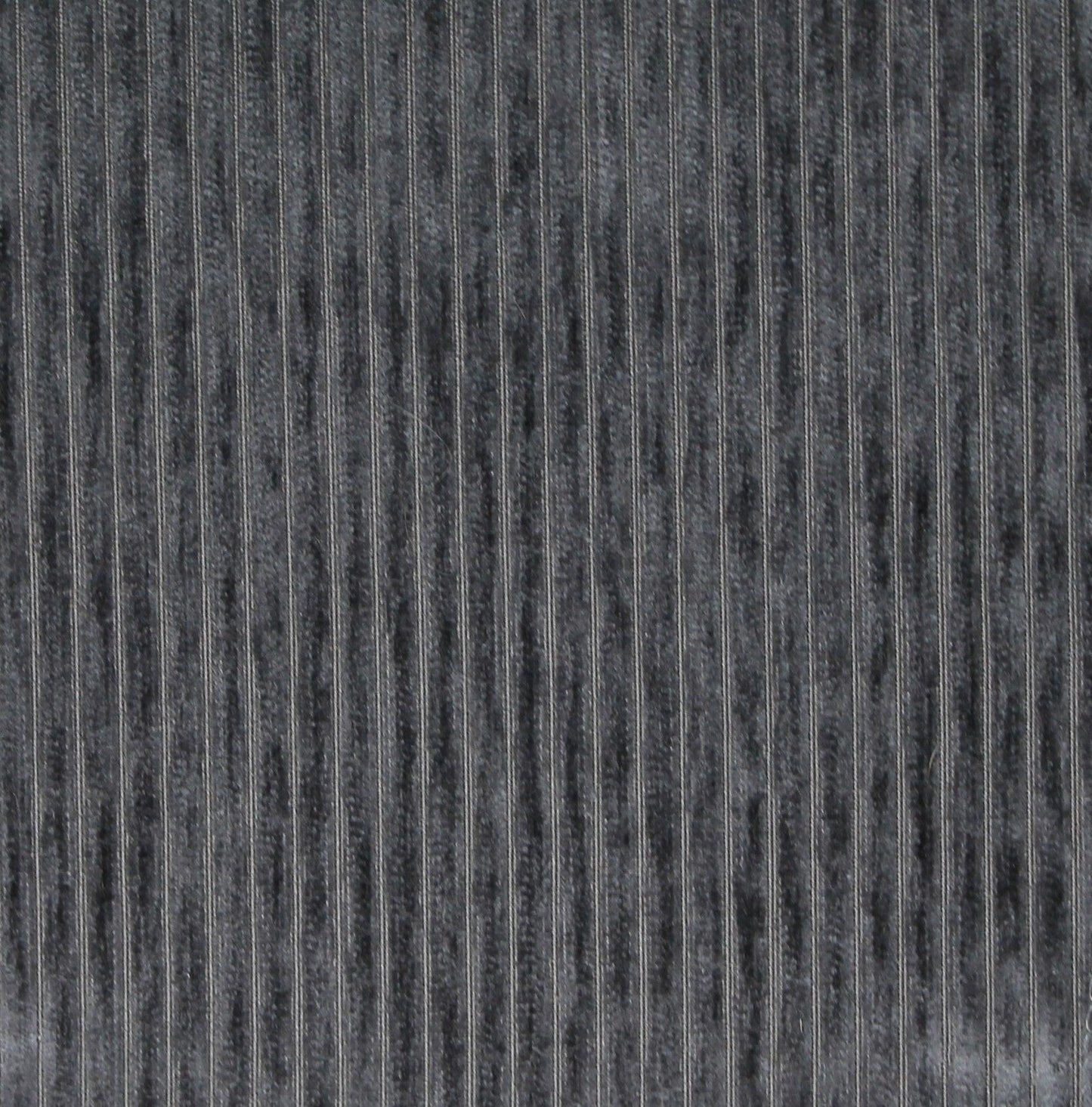 Corduroy upholstery sample in dark grey