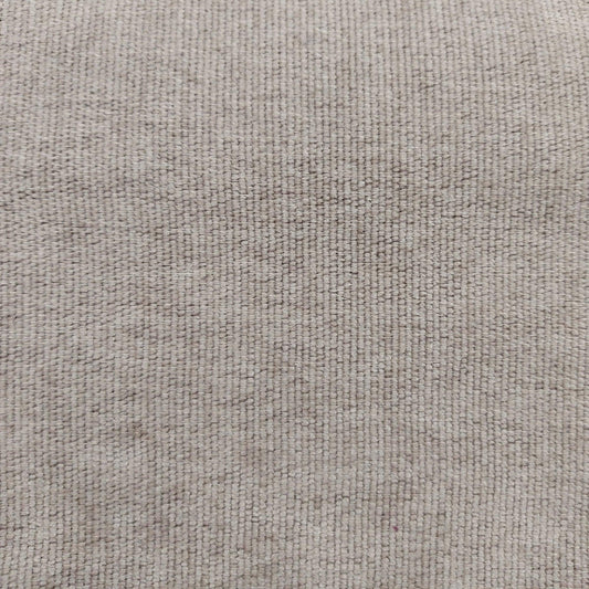 Sample of snug chenille fabric in taupe