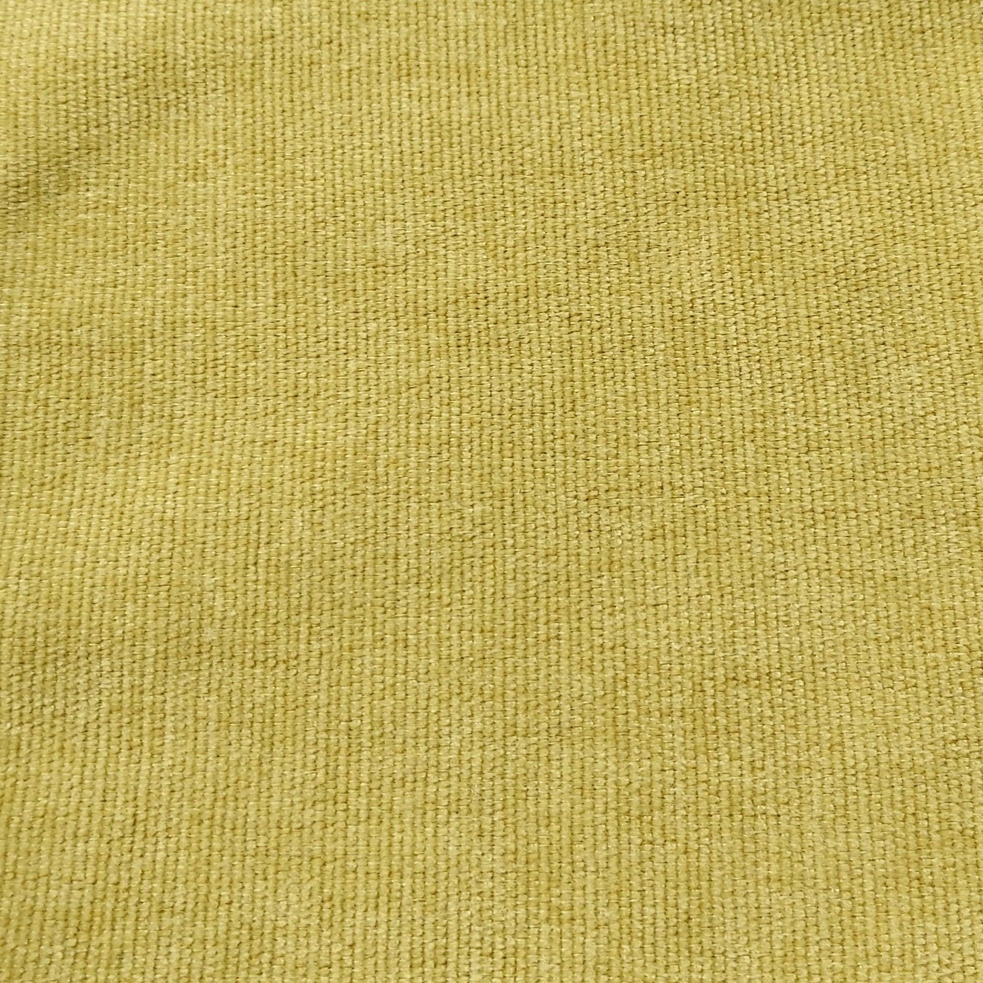 Sample of chenille fabric in gold