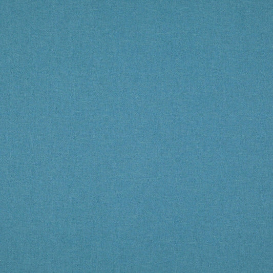 Linen upholstery fabric in turquoise color.