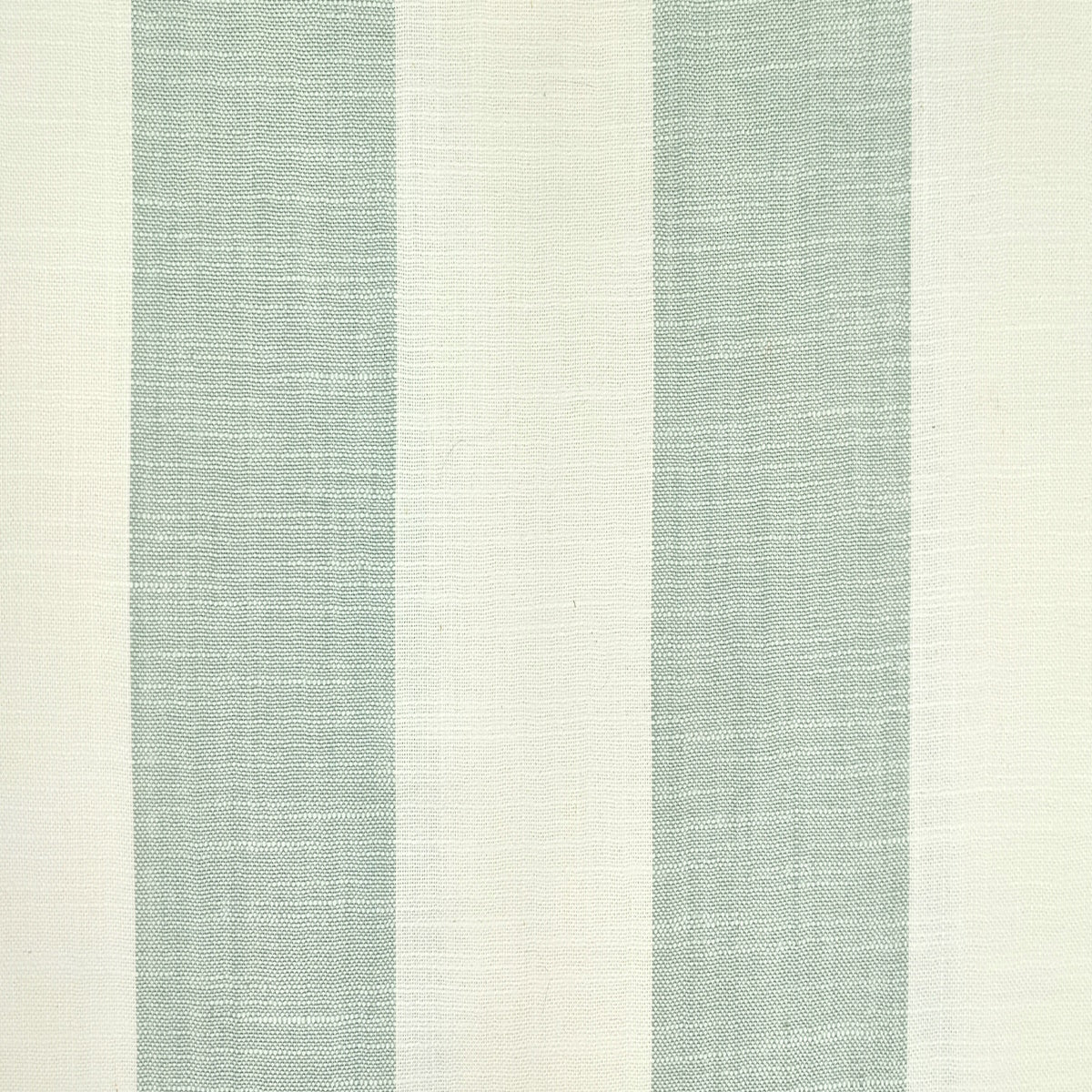 Rustic Linen Wide Stripe Drapery Material Pleasantdale Aqua.