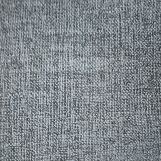 Grey curtain fabric in double width.