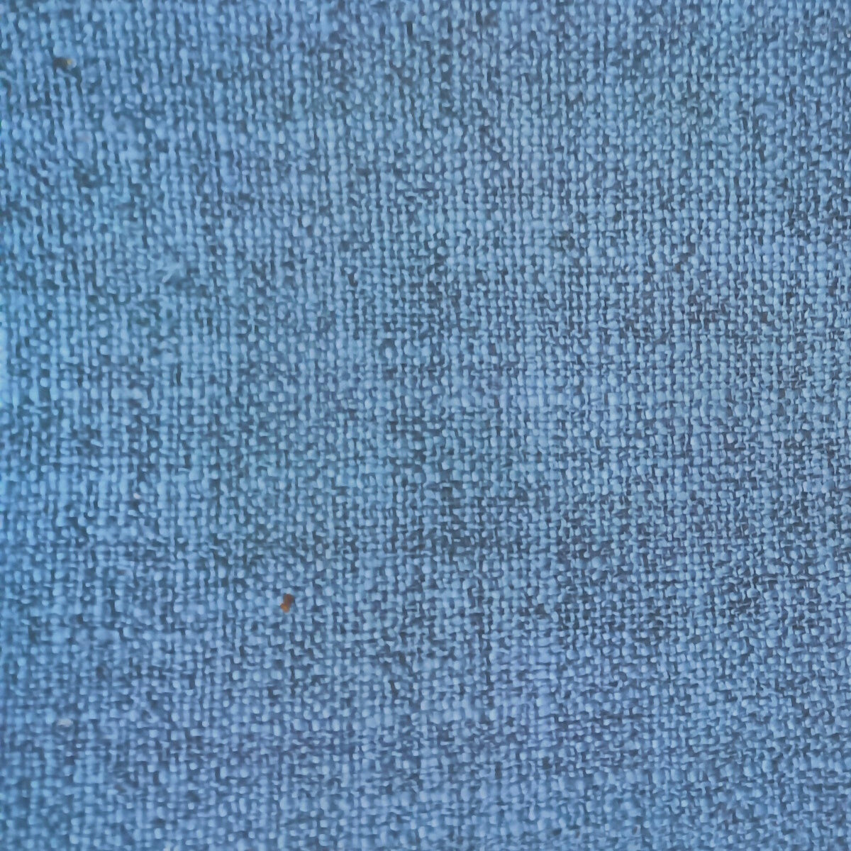 Blue linen curtain fabric in double width.