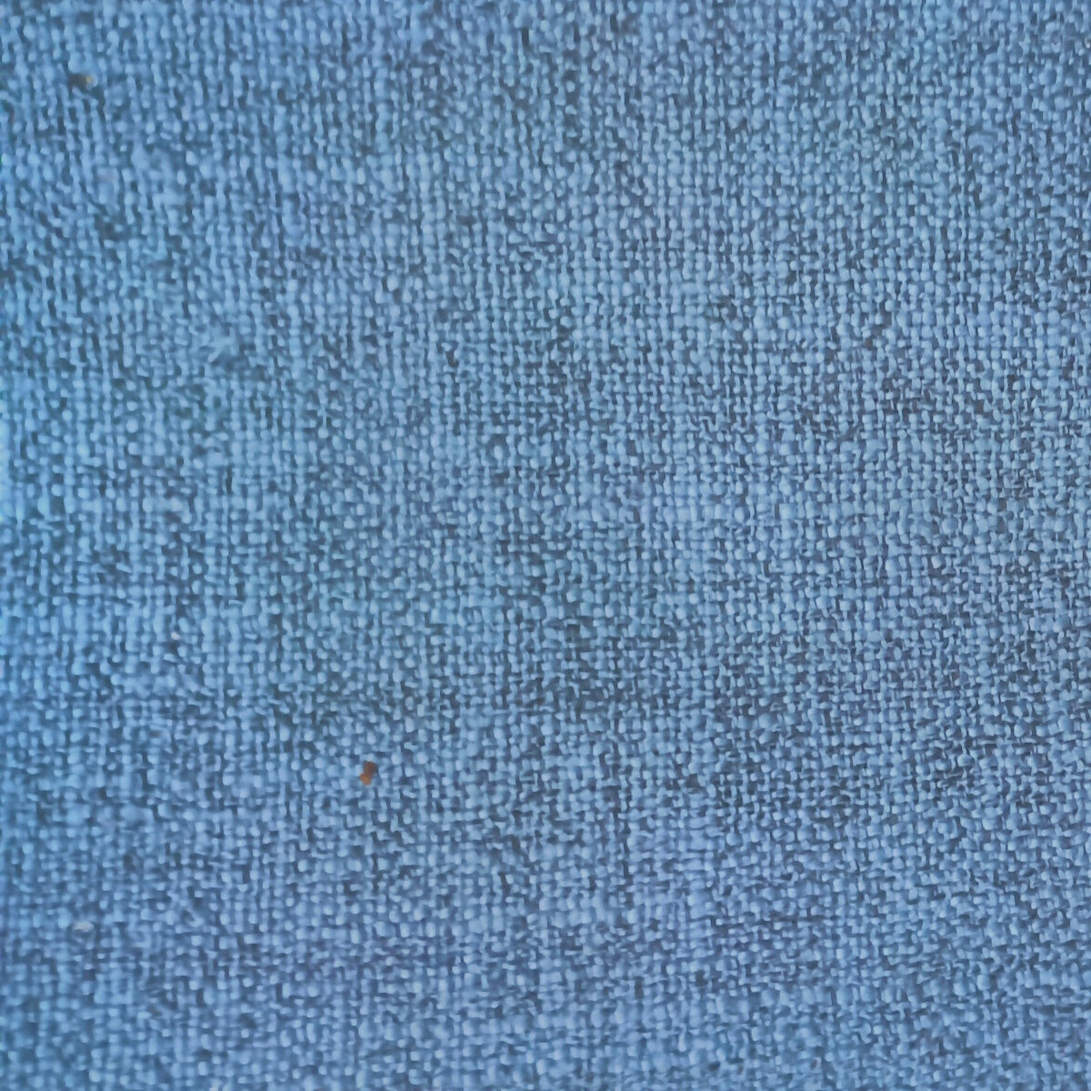 Blue linen curtain fabric in double width